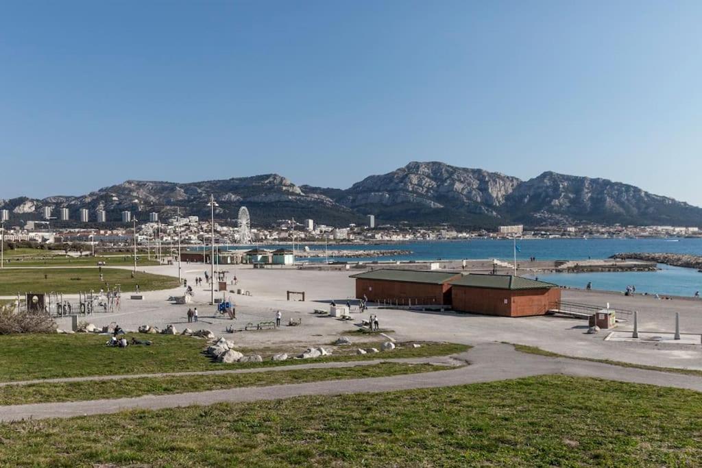 Residence Bord De Mer-Terasse-Plage Prado David Marsilia Exterior foto