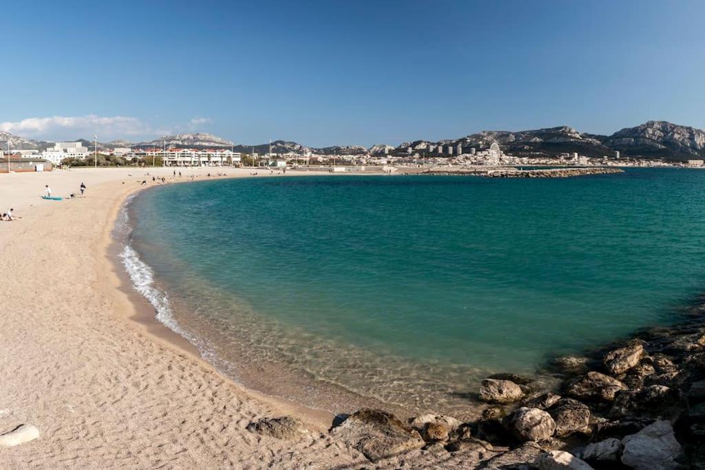 Residence Bord De Mer-Terasse-Plage Prado David Marsilia Exterior foto
