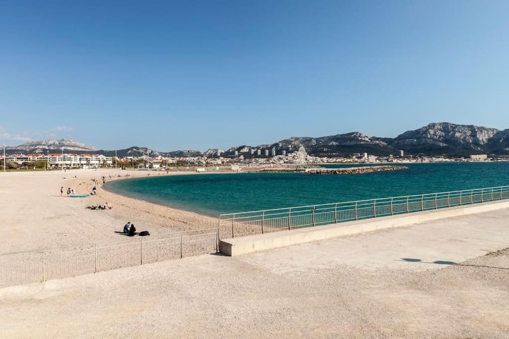 Residence Bord De Mer-Terasse-Plage Prado David Marsilia Exterior foto